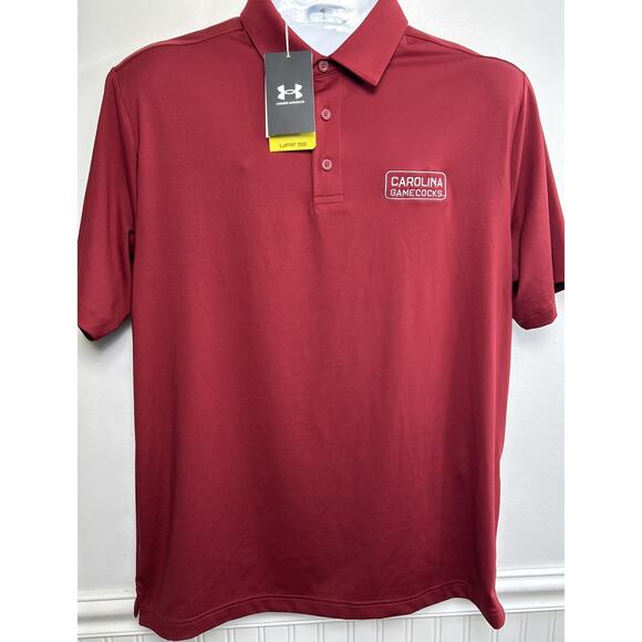 Mens-South Carolina-Gamecocks/Under Armour/Loose/Embroidered/Polo Shirt ~Size L - Picture 1 of 9
